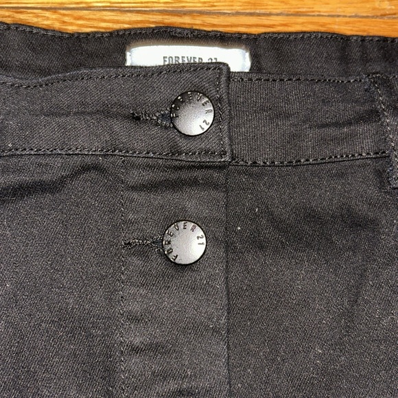 Button Front Cotton Skirt - Picture 3 of 3